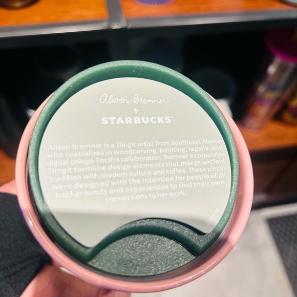 Starbucks Artist Alison Bremmer Ceramic Cup Abstract Floral Hot Tumbler New 2024 - Picture 9 of 13